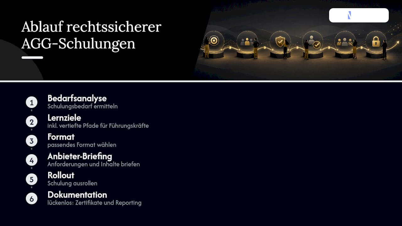 Sechs Schritte zur Dokumentation von AGG-Schulungen