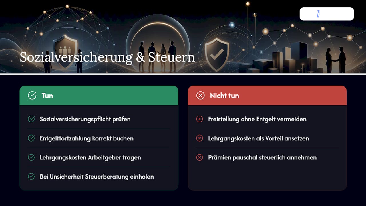 Auswirkungen auf Sozialversicherung und Steuern — overview diagram