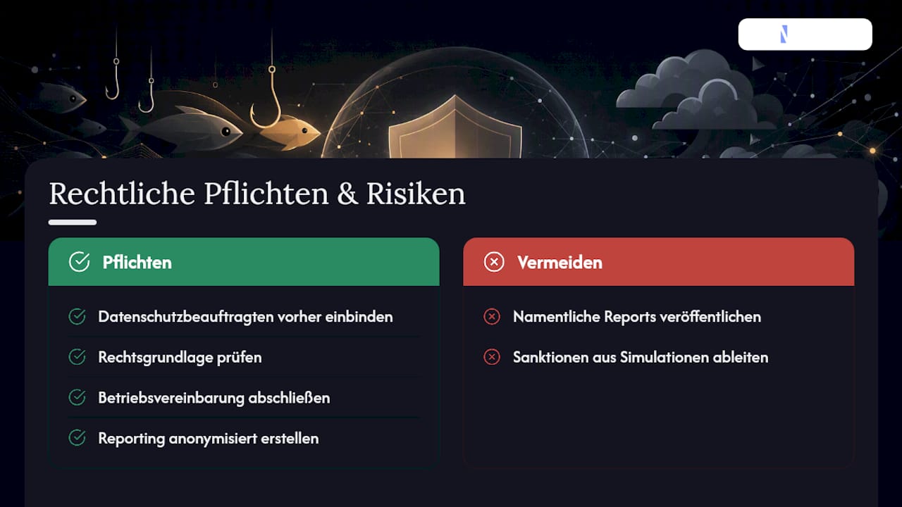 Welche rechtlichen und datenschutzrechtlichen Punkte gelten? — overview diagram